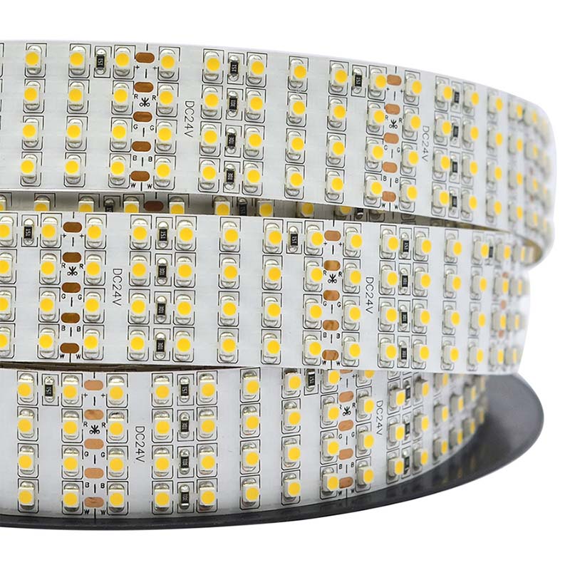 Quad Row Brightest LED Strip Lights - DC24V 3528SMD 146LEDs/Ft - Flexible LED Tape Lights, Industrial Lighting, 1 Chip SMD LED 3528